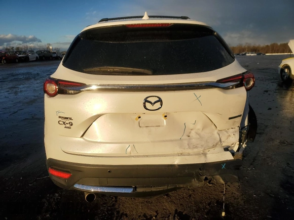 2023 Mazda CX-9 Grand Touring with VIN JM3TCBDY3P0644108, listed as a Copart auction lot 87373134 with 19,352 mi miles and Salvage Title. Bid and sale history available at carsss.com. Image 6.
