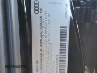 2017 Audi A3 e-tron Sportback Premium z VIN WAUUPBFF5HA036628, wystawiony jako Copart lot #88104335 z przebiegiem 78 806 mil mil oraz Szkoda całkowita • Salvage title. Historia ofert i sprzedaży dostępna na DreamBid. Obrazek 12.