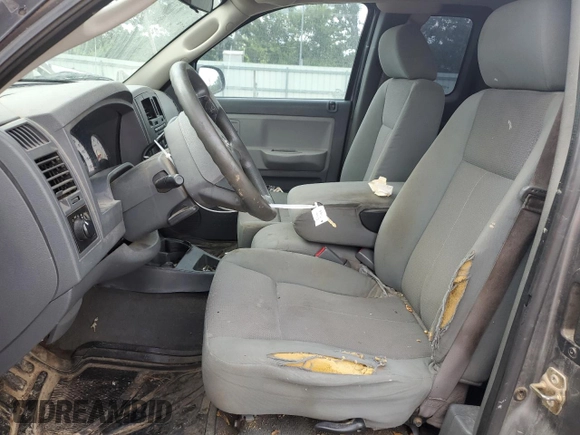 2005 Dodge Dakota ST with VIN 1D7HW22K15S177654, listed as a Copart auction lot 61034605 with 241,817 mi miles and Salvage title. Bid and sale history available at DreamBid. Image 7.
