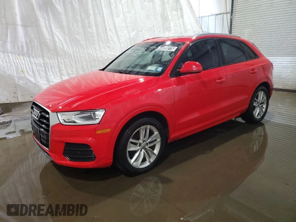 2017 Audi Q3 Premium with VIN WA1ECCFS7HR013515, listed as a Copart auction lot 44039275 with 111,798 mi miles and Clean Title. Bid and sale history available at carsss.com. Image 1.