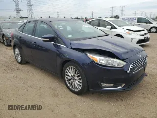 2017 Ford Focus Titanium with VIN 1FADP3J27HL298402, listed as a Copart auction lot 57340875 with 110,172 mi miles and Salvage title. Bid and sale history available at DreamBid. Image 4.