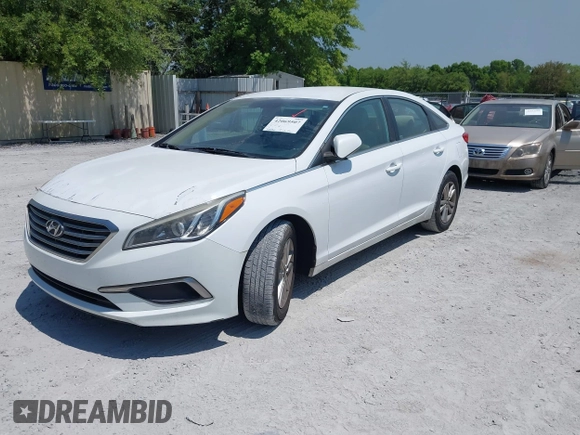 2016 Hyundai Sonata SE with VIN 5NPE24AF4GH289889, listed as a IAAI auction lot 42069507 with 85,938 mi miles and . Bid and sale history available at carsss.com. Image 2.