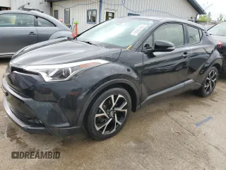 2018 Toyota C-HR XLE z VIN JTNKHMBX8J1004386, wystawiony jako Copart lot #55615655 z przebiegiem 133 845 mil mil oraz Szkoda całkowita • Salvage title. Historia ofert i sprzedaży dostępna na DreamBid. Obrazek 1.