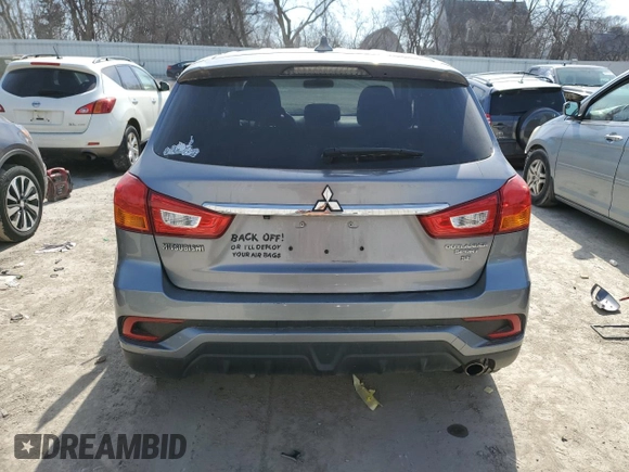 2019 Mitsubishi Outlander Sport SE 2.0 with VIN JA4AP4AU8KU002822, listed as a Copart auction lot 48474185 with 80,848 mi miles and Non Repairable. Bid and sale history available at carsss.com. Image 6.