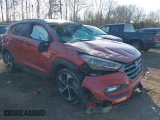 2016 Hyundai Tucson Sport with VIN KM8J33A23GU133430, listed as a IAAI auction lot 41399258 with 1 mi miles. Bid and sale history available at carsss.com. Image 1.