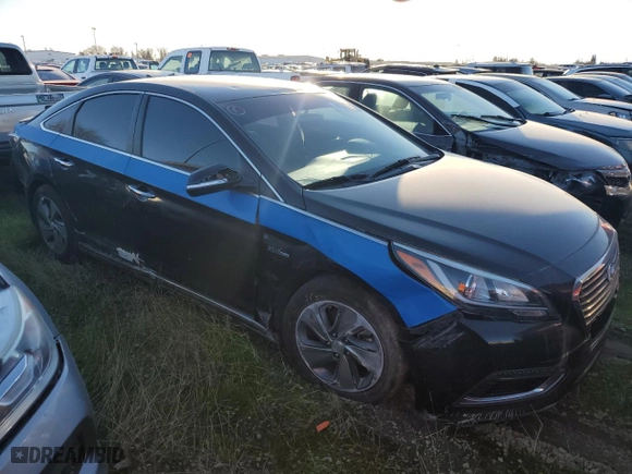 2017 Hyundai Sonata Plug-In Hybrid with VIN KMHE14L23HA065790, listed as a Copart auction lot 87240144 with 0 mi miles and Salvage Title. Bid and sale history available at carsss.com. Image 4.