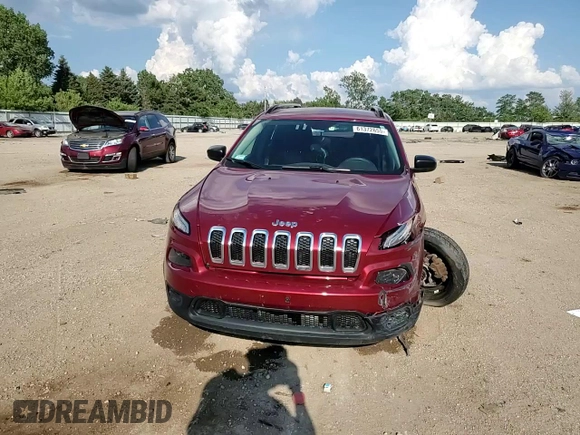 2015 Jeep Cherokee Sport with VIN 1C4PJMAB9FW640510, listed as a Copart auction lot 61372655 with 78,526 mi miles and Salvage title. Bid and sale history available at DreamBid. Image 13.