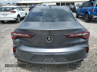 2022 Acura TLX Technology with VIN 19UUB5F45NA002431, listed as a Copart auction lot 63134745 with 41,316 mi miles and Salvage title. Bid and sale history available at DreamBid. Image 6.