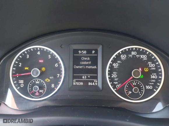 2017 Volkswagen Tiguan S with VIN WVGAV7AX1HW509822, listed as a IAAI auction lot 41625089 with 97,039 mi miles. Bid and sale history available at carsss.com. Image 7.