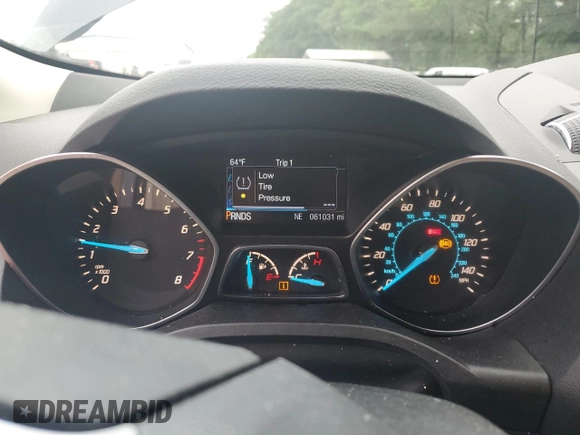2015 Ford Escape Titanium with VIN 1FMCU0J96FUC00683, listed as a Copart auction lot 58345105 with 61,031 mi miles and Salvage title. Bid and sale history available at DreamBid. Image 9.