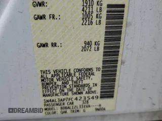 2015 Nissan Altima S with VIN 1N4AL3AP7FC423549, listed as a Copart auction lot 53992475 with 130,363 mi miles and Salvage Title. Bid and sale history available at DreamBid. Image 12.