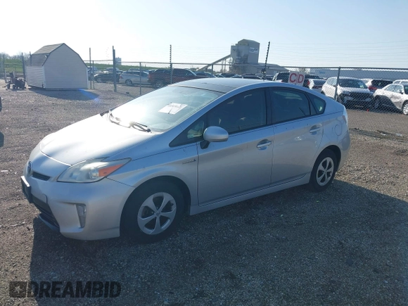 2012 Toyota Prius One with VIN JTDKN3DU1C5500488, listed as a IAAI auction lot 41929382 with 251,947 mi miles and . Bid and sale history available at carsss.com. Image 2.