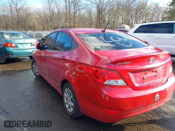2013 Hyundai Accent GLS with VIN KMHCT4AE0DU498233, listed as a IAAI auction lot 41184704 with 1 mi miles. Bid and sale history available at carsss.com. Image 3.