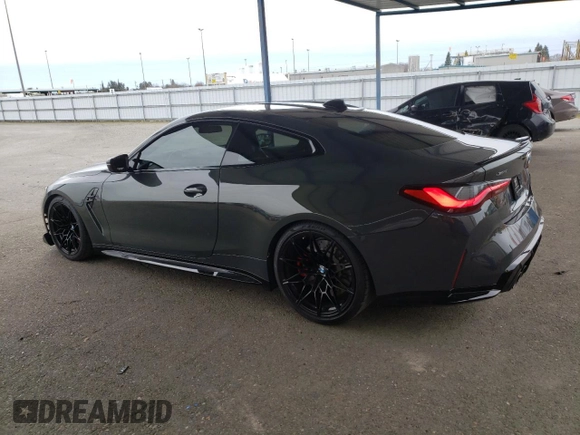 2023 BMW M4 Competition xDrive with VIN WBS43AZ06PCM98210, listed as a Copart auction lot 45048145 with 11,551 mi miles and Salvage title. Bid and sale history available at DreamBid. Image 2.