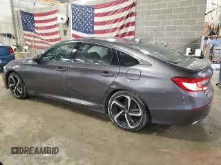 2018 Honda Accord Sedan Sport 1.5T with VIN 1HGCV1F32JA252884, listed as a Copart auction lot 47956445 with 48,385 mi miles and Salvage Title. Bid and sale history available at carsss.com. Image 2.