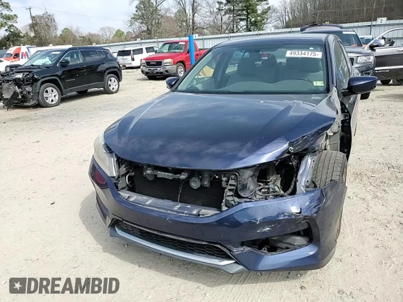 2017 Honda Accord Sedan LX with VIN 1HGCR2F3XHA085890, listed as a Copart auction lot 49334175 with 78,249 mi miles and Salvage Title. Bid and sale history available at carsss.com. Image 11.