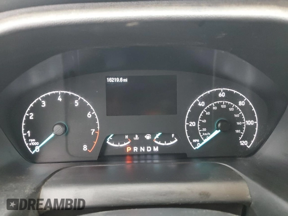 2023 Ford Transit Cargo with VIN 1FTBR1C88PKB21007, listed as a Copart auction lot 70991064 with 16,219 mi miles and Salvage Title. Bid and sale history available at DreamBid. Image 9.