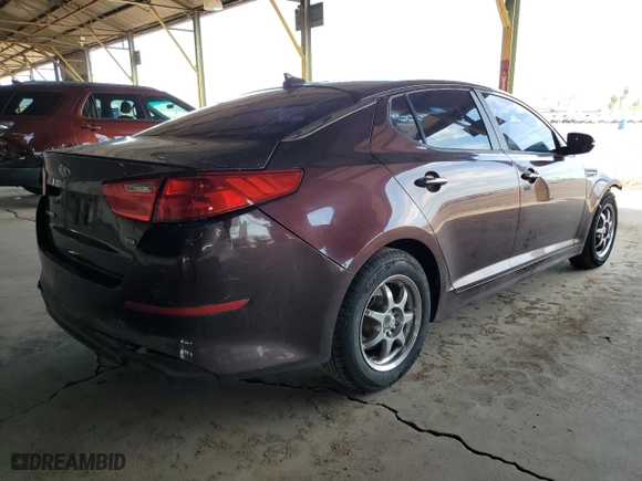 2015 Kia Optima LX with VIN 5XXGM4A75FG485782, listed as a Copart auction lot 51675985 with 165,017 mi miles and Salvage Title. Bid and sale history available at carsss.com. Image 3.