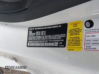 2023 BMW 2 Series 230i z VIN 3MW23CM02P8D39187, wystawiony jako IAAI lot #42207930 z przebiegiem 23 310 mil mil oraz . Historia ofert i sprzedaży dostępna na DreamBid. Obrazek 9.