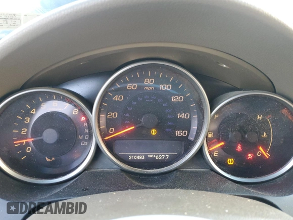 2007 Acura RL Technology with VIN JH4KB166X7C003497, listed as a Copart auction lot 85914954 with 210,483 mi miles and Salvage title. Bid and sale history available at DreamBid. Image 9.