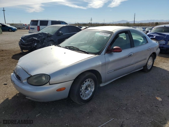 1996 Mercury Sable LS with VIN 1MELM53S7TA600376, listed as a Copart auction lot 45529455 with 184,855 mi miles and Salvage Title. Bid and sale history available at carsss.com. Image 1.
