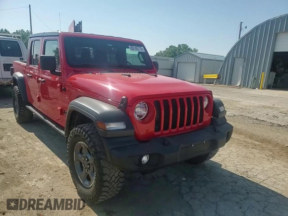 2020 Jeep Gladiator Sport S with VIN 1C6HJTAG2LL135519, listed as a Copart auction lot 60145775 with 35,122 mi miles and Salvage title. Bid and sale history available at DreamBid. Image 13.