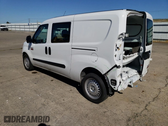 2022 Ram ProMaster City Cargo Tradesman with VIN ZFBHRFAB2N6W69969, listed as a Copart auction lot 48649204 with 46,135 mi miles and . Bid and sale history available at DreamBid. Image 2.