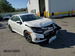 2020 Honda Civic Sedan Sport with VIN 2HGFC2F80LH596822, listed as a Copart auction lot 50252135 with 51,410 mi miles and Salvage Title. Bid and sale history available at carsss.com. Image 11.