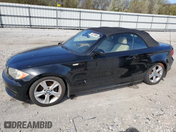 2009 BMW 1 Series 128i with VIN WBAUL73549VJ75437, listed as a Copart auction lot 49724985 with Not provided miles and Salvage title. Bid and sale history available at DreamBid. Image 1.