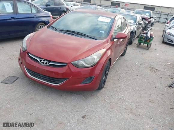 2013 Hyundai Elantra GLS PZEV with VIN KMHDH4AE2DU784638, listed as a IAAI auction lot 42075643 with 213,001 mi miles. Bid and sale history available at carsss.com. Image 2.