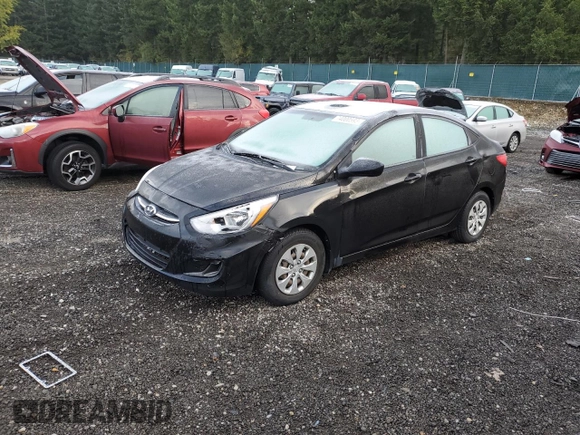 2016 Hyundai Accent SE with VIN KMHCT4AE1GU079702, listed as a Copart auction lot 74000593 with 89,614 mi miles and . Bid and sale history available at DreamBid. Image 1.
