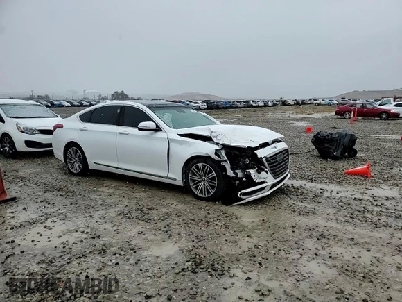 2020 Genesis G80 3.8L with VIN KMTFN4JE9LU334944, listed as a Copart auction lot 79417264 with 47,384 mi miles and Salvage Title. Bid and sale history available at DreamBid. Image 10.