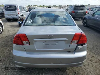 2004 Honda Civic EX with VIN 2HGES26894H502338, listed as a Copart auction lot 53356485 with 129,593 mi miles and Salvage Title. Bid and sale history available at carsss.com. Image 6.