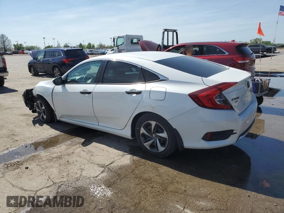 2019 Honda Civic LX with VIN 2HGFC2F66KH585479, listed as a Copart auction lot 53737065 with 65,124 mi miles and Salvage Title. Bid and sale history available at DreamBid. Image 2.