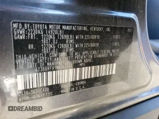 2021 Toyota RAV4 Hybrid LE with VIN 4T3B6RFV1MU042547, listed as a Copart auction lot 53558175 with 77,985 mi miles and Salvage title. Bid and sale history available at DreamBid. Image 13.
