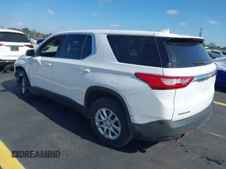 2021 Chevrolet Traverse LS with VIN 1GNERFKW0MJ240592, listed as a IAAI auction lot 42310680 with 59,986 mi miles and . Bid and sale history available at DreamBid. Image 3.