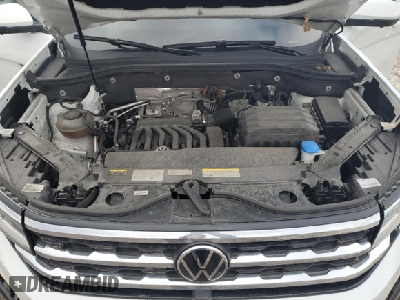 2023 Volkswagen Atlas SEL Premium R-Line with VIN 1V2FE2CAXPC200869, listed as a Copart auction lot 50109995 with 55,710 mi miles and Salvage title. Bid and sale history available at DreamBid. Image 11.