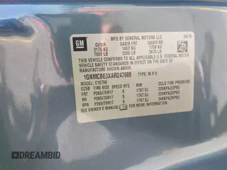 2010 Chevrolet Tahoe LT with VIN 1GNMCBE3XAR247988, listed as a IAAI auction lot 42600299 with 236,722 mi miles and . Bid and sale history available at DreamBid. Image 9.