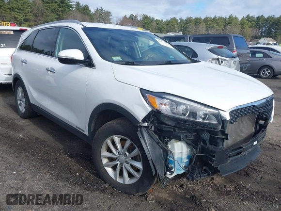 2018 Kia Sorento LX V6 with VIN 5XYPGDA52JG374276, listed as a IAAI auction lot 41825942 with 57,690 mi miles. Bid and sale history available at carsss.com. Image 1.