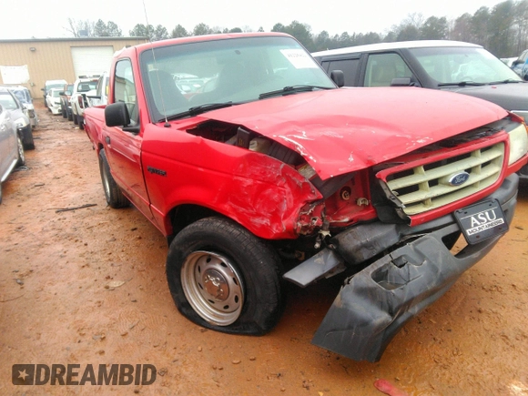 2001 Ford Ranger XL with VIN 1FTYR10C11TA11520, listed as a IAAI auction lot 41226422 with 170,792 mi miles. Bid and sale history available at carsss.com. Image 1.