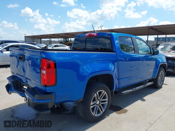 2021 Chevrolet Colorado 2WD LT z VIN 1GCGSCEN2M1156832, wystawiony jako IAAI lot #42060849 z przebiegiem 53 798 mil mil oraz . Historia ofert i sprzedaży dostępna na DreamBid. Obrazek 4.