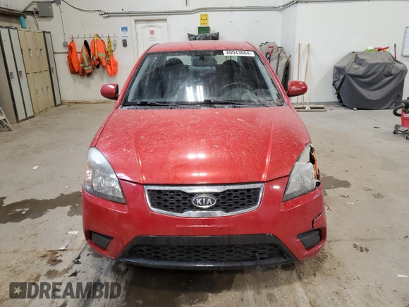 2010 Kia Rio with VIN KNADH4B39A6691792, listed as a Copart auction lot 80043064 with 161,139 mi miles and Salvage Title. Bid and sale history available at DreamBid. Image 5.
