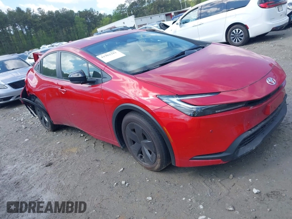 2024 Toyota Prius LE z VIN JTDACAAU3R3041074, wystawiony jako IAAI lot #41962281 z przebiegiem Nie podano mil oraz . Historia ofert i sprzedaży dostępna na DreamBid. Obrazek 1.