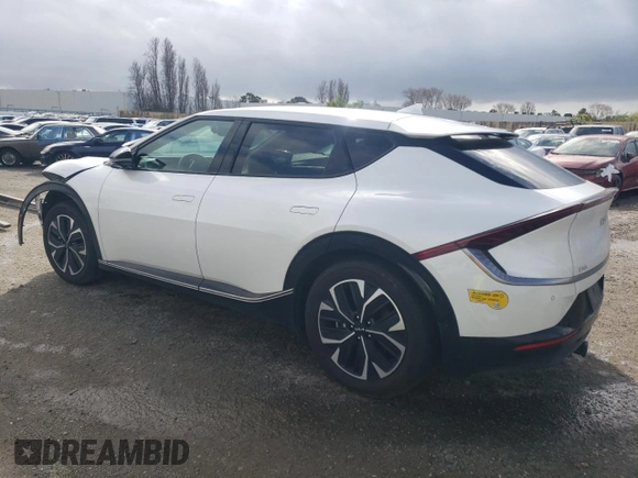 2022 Kia EV6 Wind with VIN KNDC3DLC3N5052945, listed as a Copart auction lot 44074975 with 46,782 mi miles and Salvage Title. Bid and sale history available at carsss.com. Image 2.