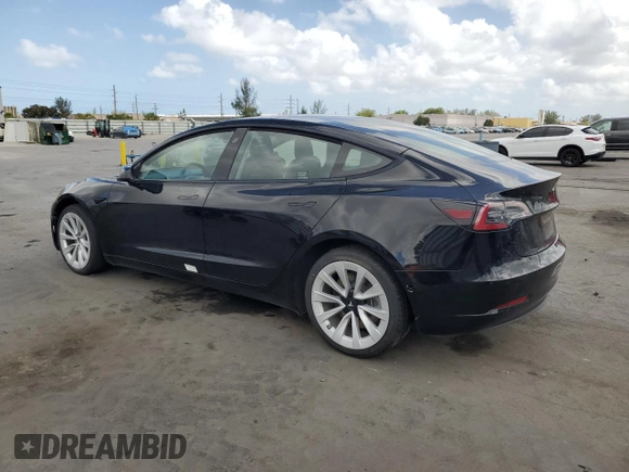 2022 Tesla Model 3 z VIN 5YJ3E1EA1NF286584, wystawiony jako Copart lot #52142755 z przebiegiem 83 340 mil mil oraz Czysty tytuł • Clean title. Historia ofert i sprzedaży dostępna na DreamBid. Obrazek 2.