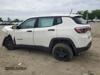 2018 Jeep Compass Sport with VIN 3C4NJCABXJT408515, listed as a Copart auction lot 58206495 with Not provided miles and Salvage title. Bid and sale history available at DreamBid. Image 2.