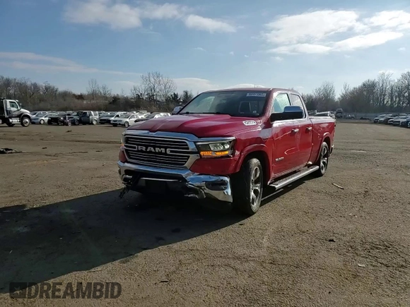 2019 Ram 1500 Laramie with VIN 1C6SRFDT1KN609441, listed as a Copart auction lot 88951085 with 98,922 mi miles and Salvage Title. Bid and sale history available at carsss.com. Image 13.