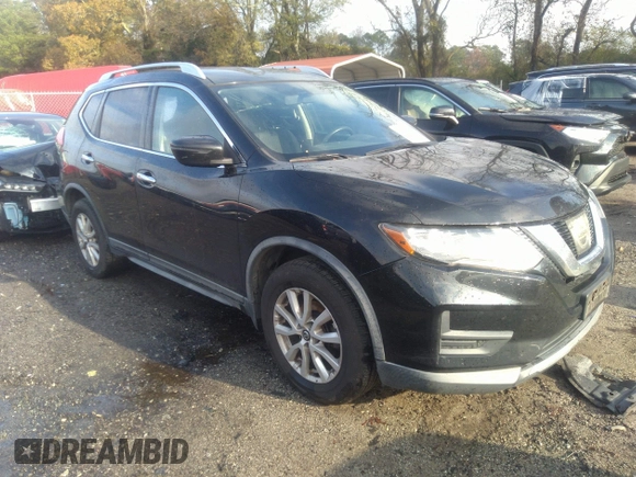 2017 Nissan Rogue SV with VIN KNMAT2MV7HP606962, listed as a IAAI auction lot 40924941 with 129,183 mi miles. Bid and sale history available at carsss.com. Image 1.