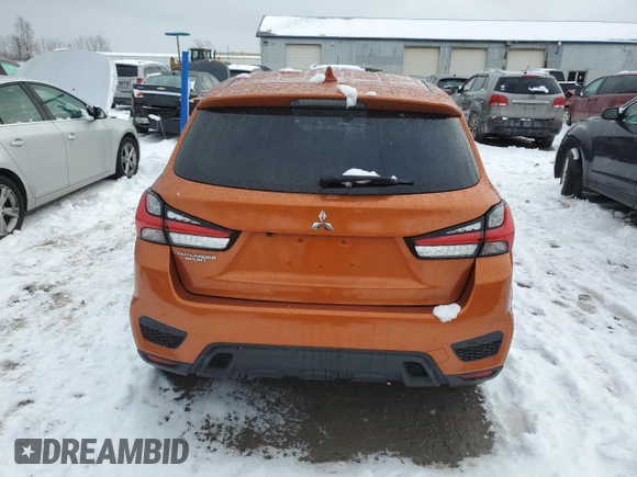 2020 Mitsubishi Outlander Sport ES 2.0 with VIN JA4AP3AU4LU019919, listed as a Copart auction lot 85938144 with 116,856 mi miles and Clean Title. Bid and sale history available at carsss.com. Image 6.