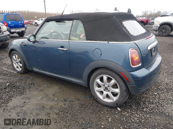 2009 MINI Convertible with VIN WMWMR33519TU96578, listed as a IAAI auction lot 41439278 with 100,070 mi miles and . Bid and sale history available at DreamBid. Image 3.